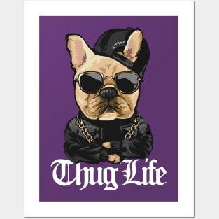 dog hip hop style, thug life Posters and Art